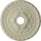 Ekena Millwork Palmetto Ceiling Medallion (Fits Canopies up to 5"), 20 7/8"OD x 3 5/8"ID x 1 5/8"P, Clear Yellow CM20PMCYF - alternate 1